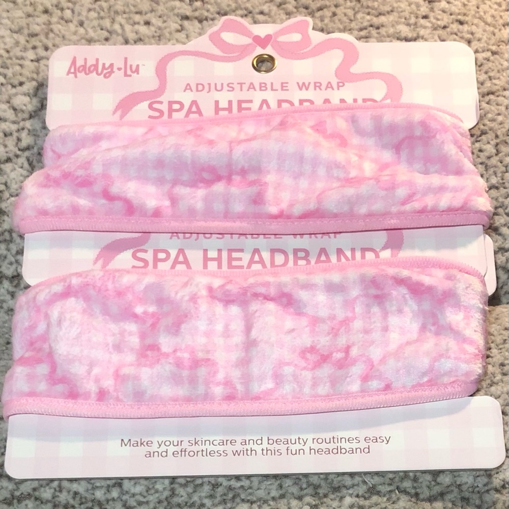Addy-Lu Adjustable Spa Headband for Beauty and Skincare Routines (Set of 2).